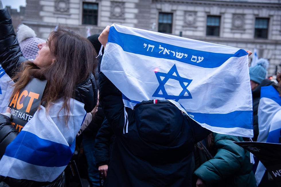 a rally against Antisemitism in London