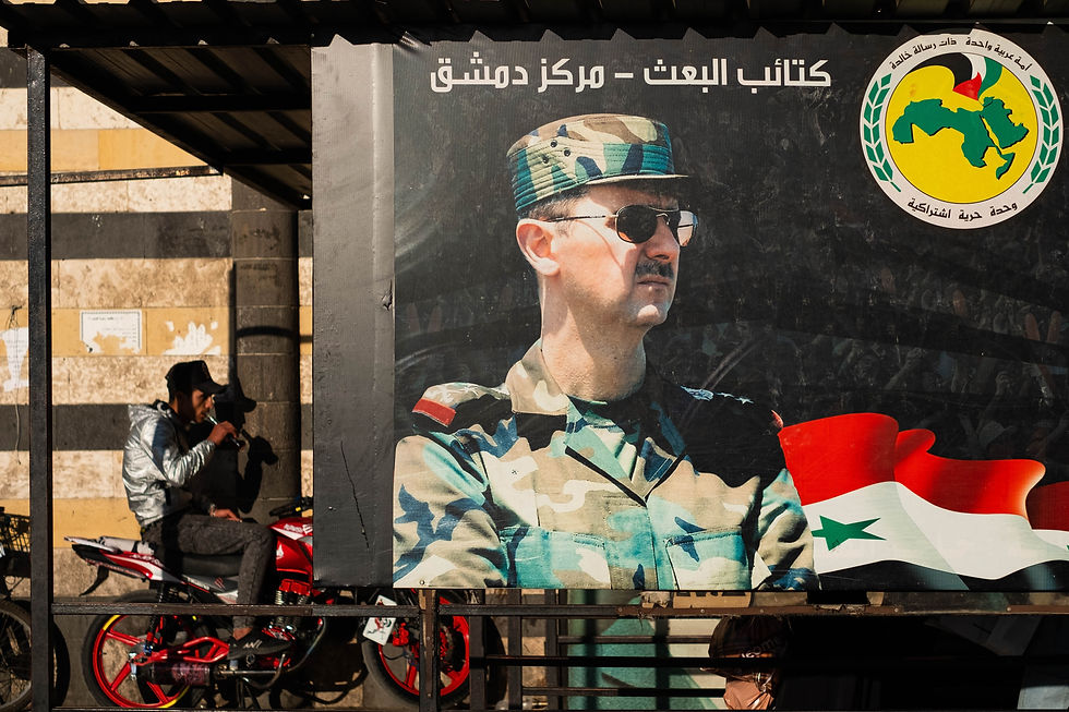 Damascus, Syria -May, 2022: Portrait image of Bashar al-Assad, President of Syria