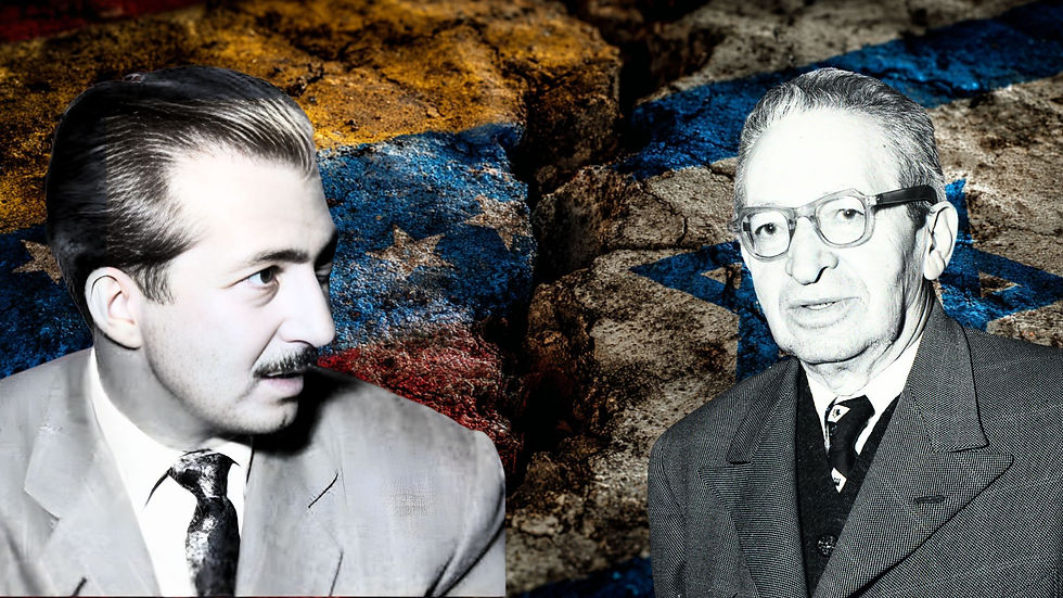 President of Israel Yitzhak Ben Avi and Venezuelan Ambassador to Israel