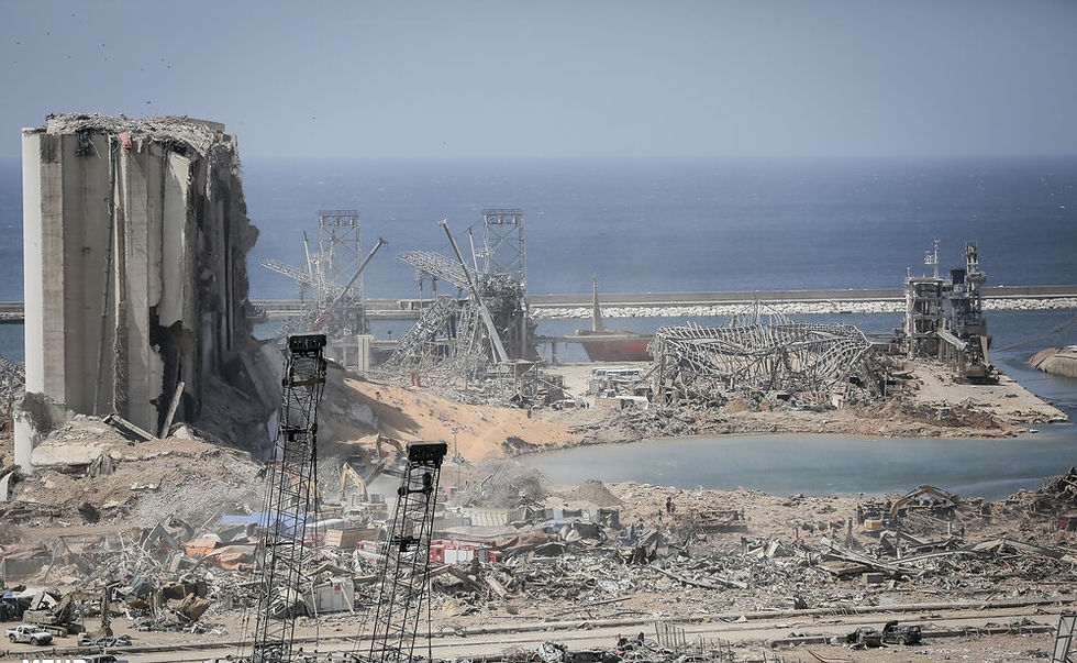 Ground Zero of the Beirut explosion, Wikimedia
