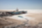 A dry lake urmia in iran
