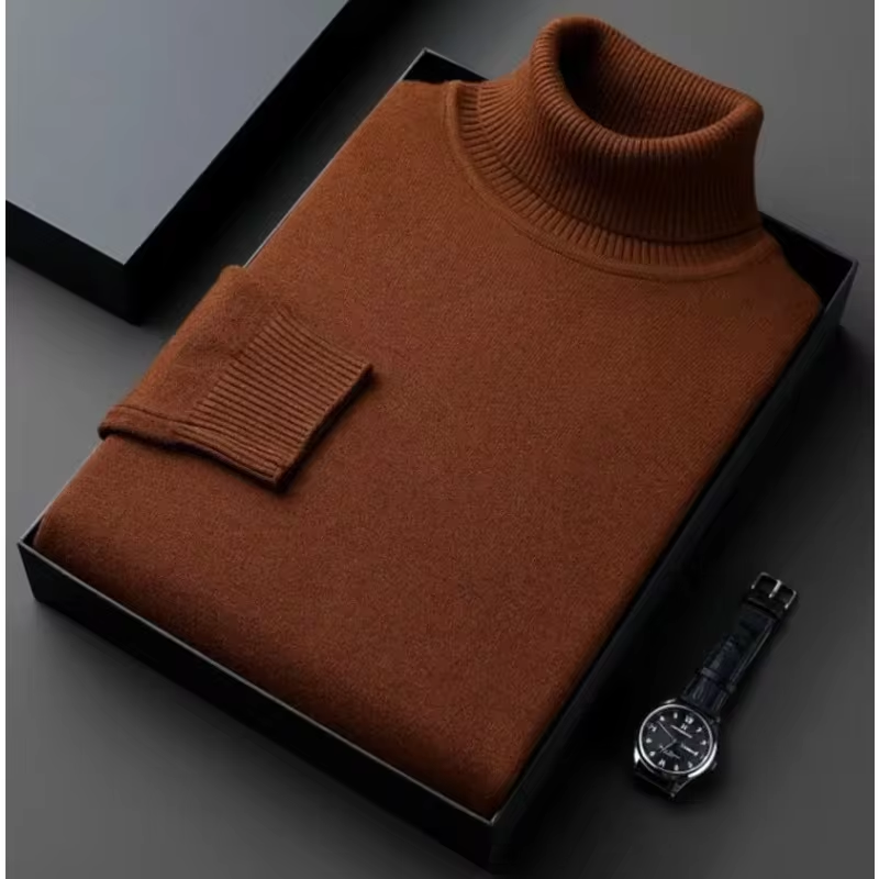 Thumbnail: Sweatwear Mens Anti-Pilling High Quality Knitted Turtleneck Sweater Slim Fit Lon