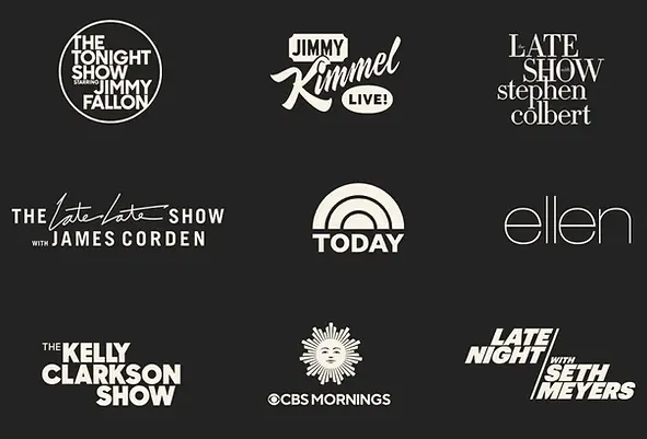 Two Headed Boy Talk Shows Production Services, Jimmy Fallon, Jimmy Kimmel, Stephen Colbert, James Corden, Today Show, Ellen, Kelly Clarkson, CBS Mornings, Seth Meyers