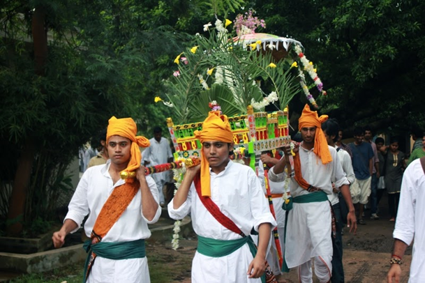 Figure 3: A recent photo of Vriksharopan ceremony, Visva-Bharati