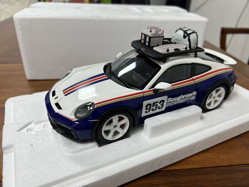 Thumbnail: Mini Cut Porsche 911 DAKAR Alloy Metal Car Model 1/18