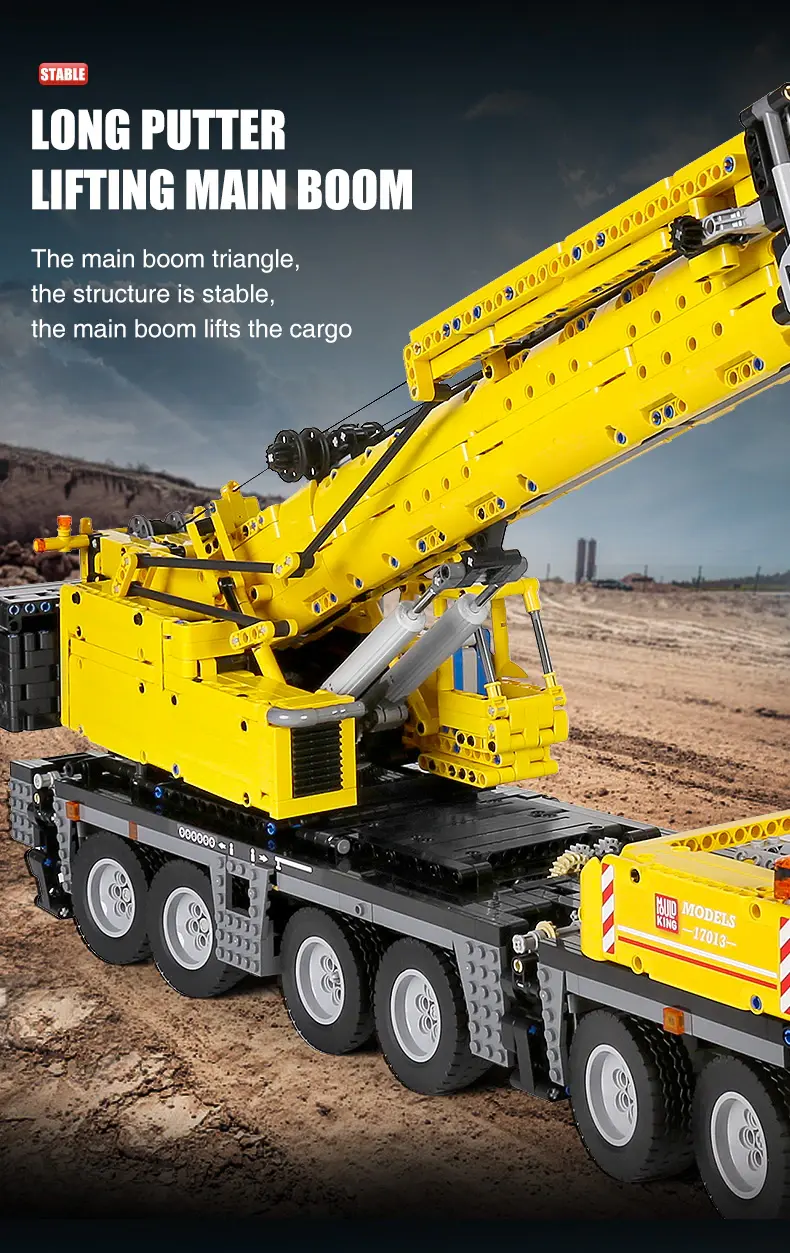 Thumbnail: High-Tech Remote Control GMK Crane Building Blocks RC Motorized Truck gift