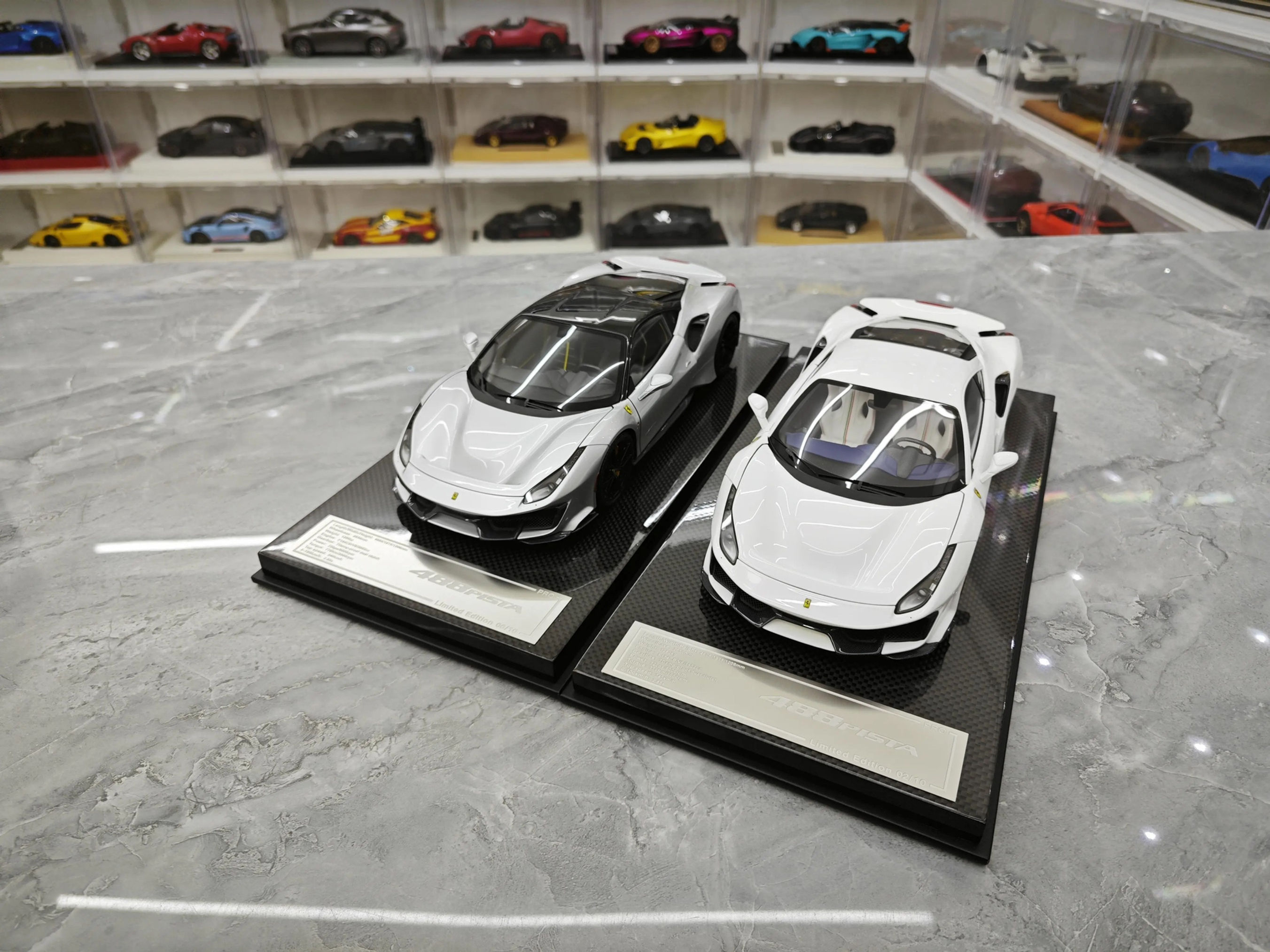 DM Ferrari 488 Pista Spider resin full open limited edition car model 1/18