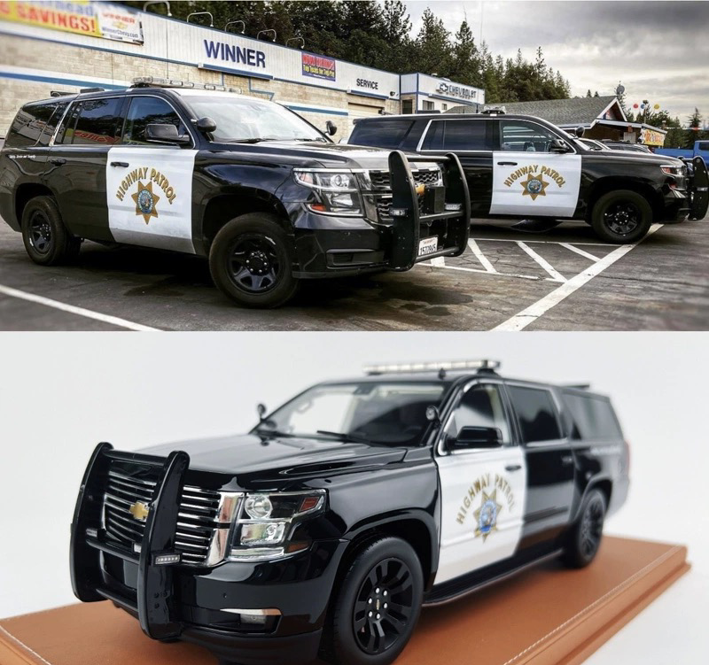 Thumbnail: 1:18 Chevrolet Saab Class Suburban 2015 California State Trooper Edition Car Mod