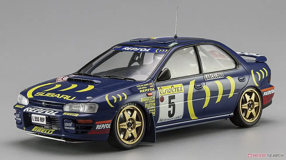Hasegawa 1/24 Scale Static Assembled Car Model Toy for Subaru Impreza 1995