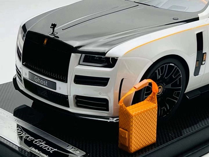 Thumbnail: VMB 1:12 Rolls-Royce Ghost white carbon cover resin car model large scale static