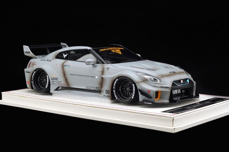 Thumbnail: 1:18 Ares Model LBWK GT Nissan 35GT-RR Resin Limited Edition Simulation Car Mode