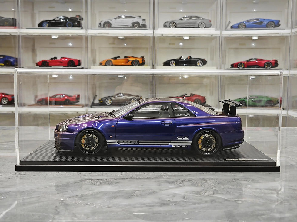Thumbnail: IG Nissan GT-R R34 BNR34 JDM Resin Car Model 1:18