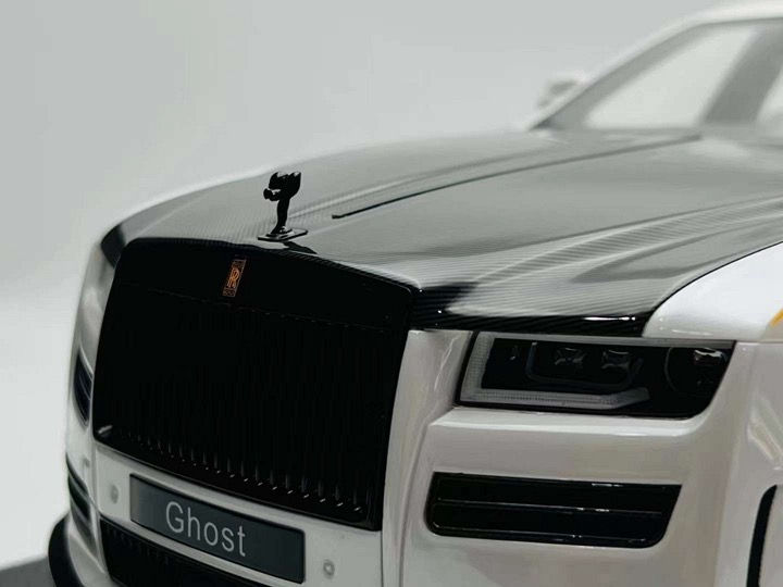 Thumbnail: VMB 1:12 Rolls-Royce Ghost white carbon cover resin car model large scale static
