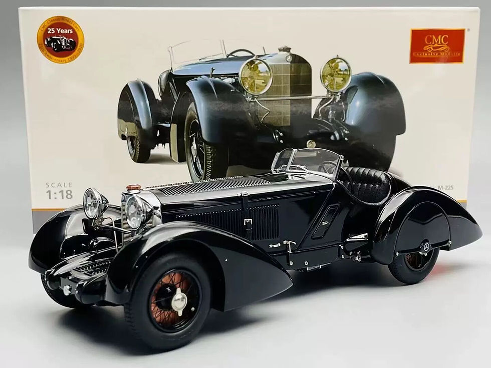 CMC 1:18 Mercedes-Benz SSK classic car 1934 Black Prince alloy car model collect