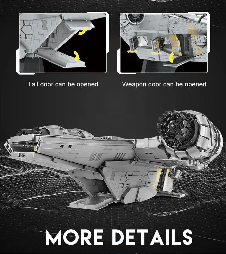 Thumbnail: Building Blocks Star Destroyer The Razor Starship Model Assembly Brick toys