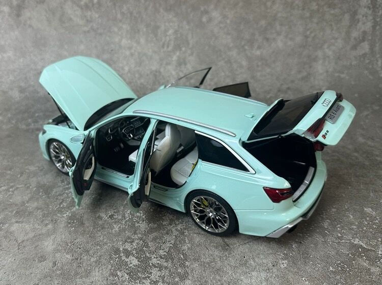 Thumbnail: Kilo Works 1:18 for Audi RS6 c8 crock station wagon alloy car model collection