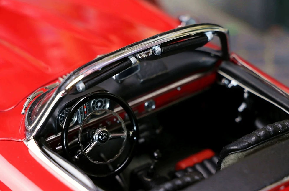 Thumbnail: CMC 1:18 Mercedes-Benz 300 SL W198 Red Convertible Metal Model Car