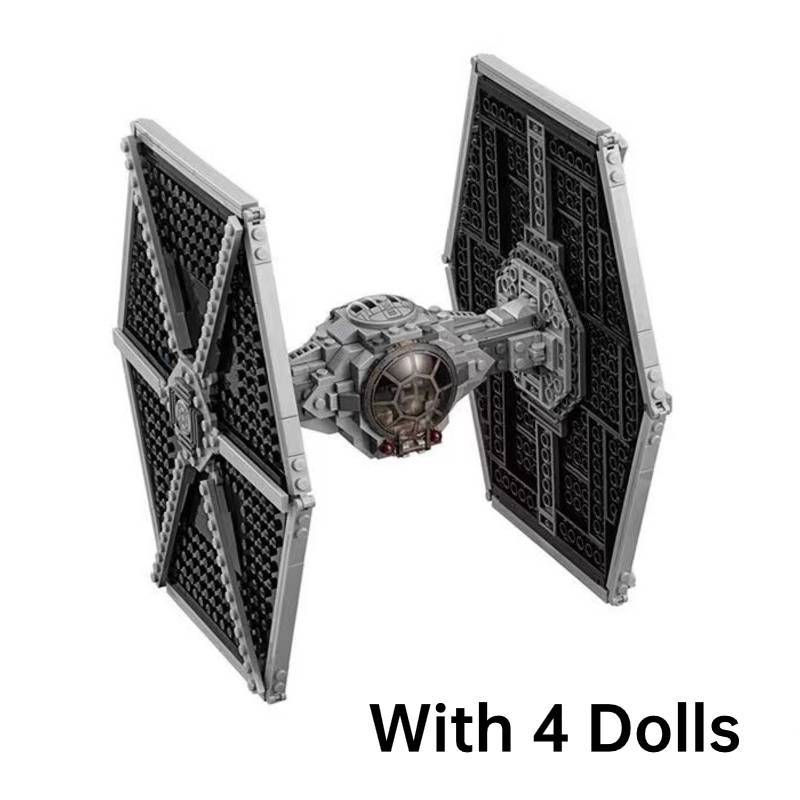 Thumbnail: Disney Imperials Tie Stars Fighter Space Wars Toy Figures Fit