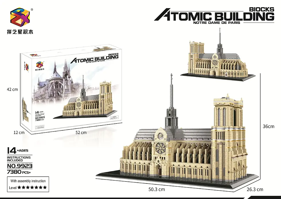 Thumbnail: France Notre-Dame de Paris Building Brick World Famous Historical Architecture M