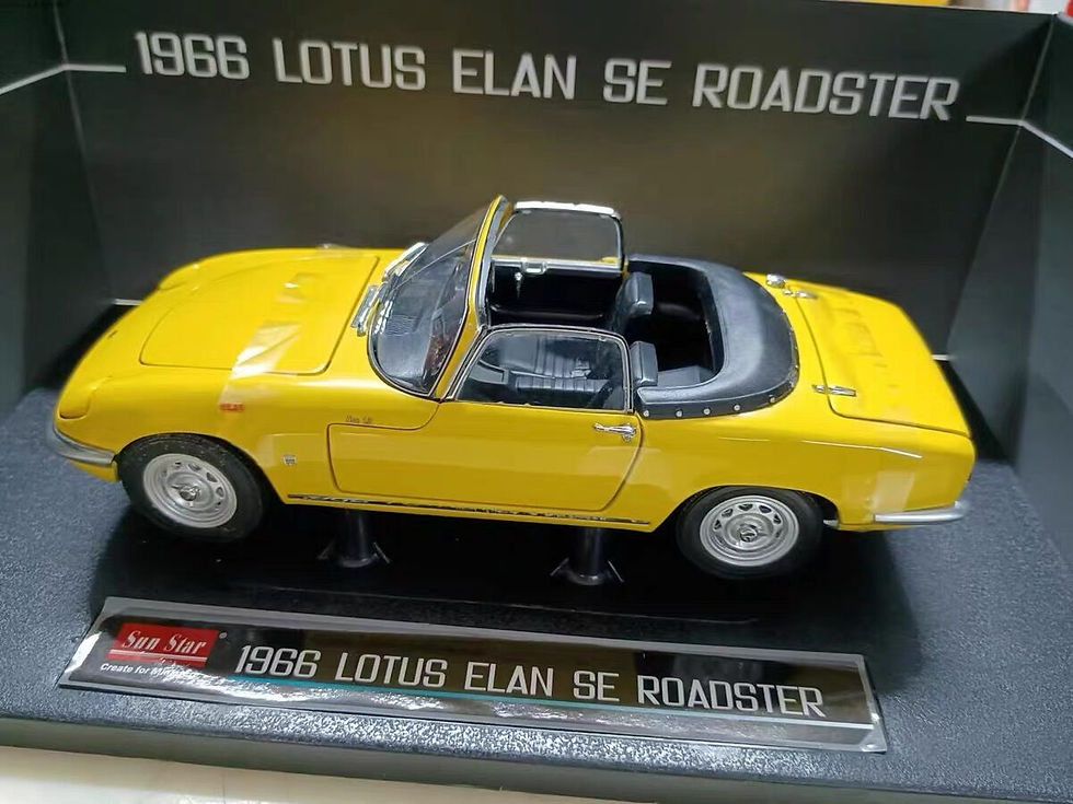 Thumbnail: SunStar 1/18 Lotus Elan SE sports car alloy car model yellow 4056#