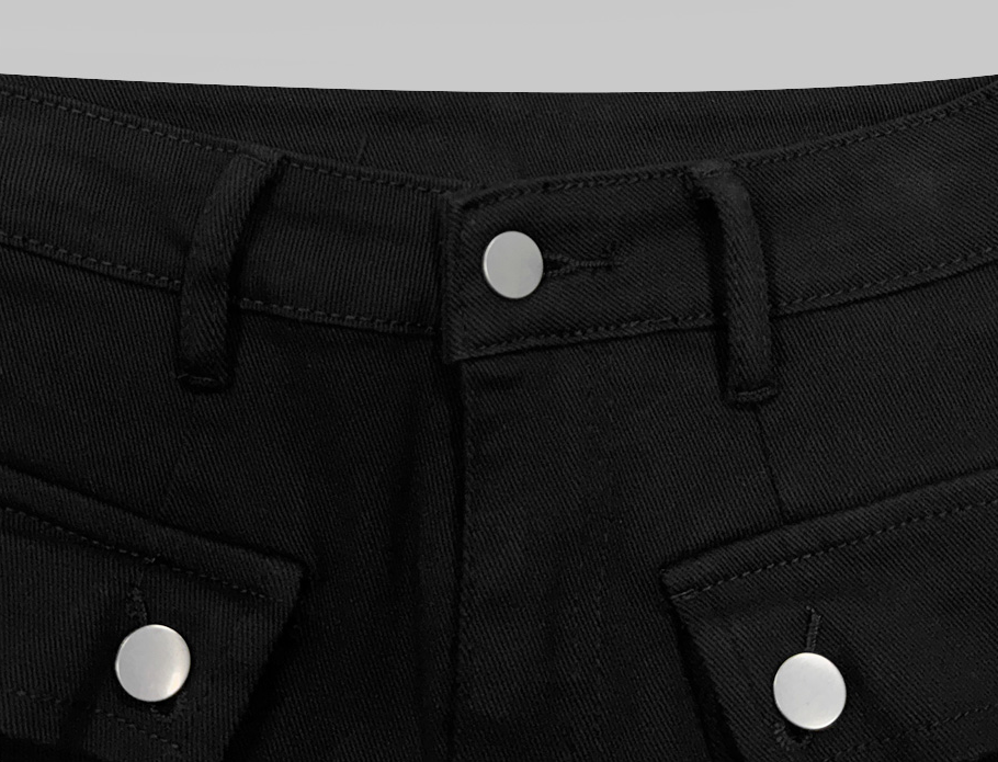 Women's Cargo Shorts with Belt Set Pockets Casual Short Pants
