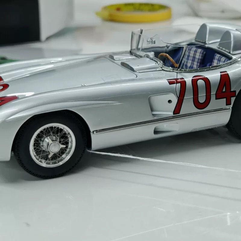 Thumbnail: CMC 1:18 Mercedes-Benz 300SLR Mille Miglia704 Fangio Alloy Car Model