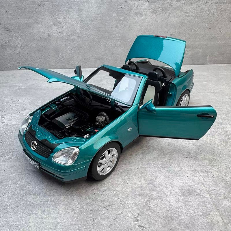 Thumbnail: 1:18 NOREV 1996 Mercedes-Benz SLK Convertible Aluminium Scale Model Car