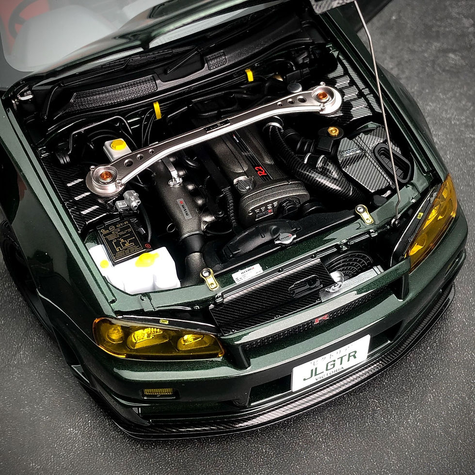 Thumbnail: MOTORHELIX MH 1:18 NISSAN R34 SKYLINE GTR NISMO CRS VER Car Model
