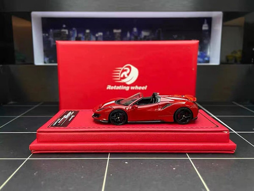 Rotating Wheel 1/64 Ferrari 488 PISTA hardtop convertible