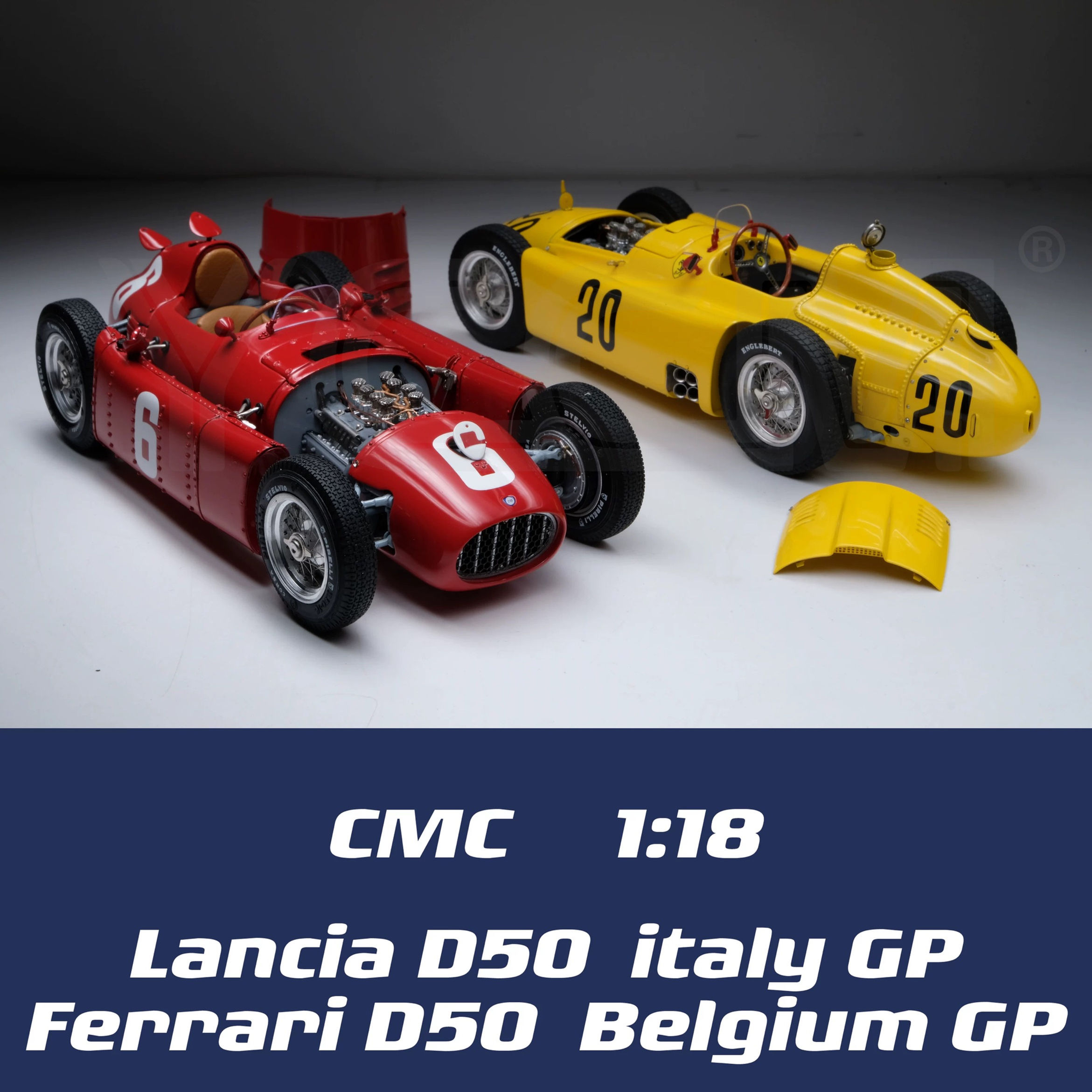 1:18 CMC Ferrari Lancia D50 6#20# Car Set Alloy Car Model