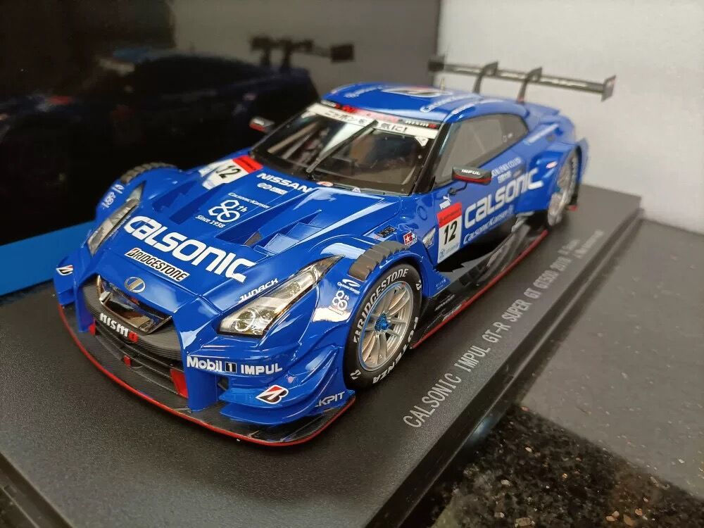 Ebbro 1:18 Nissan GT Championship Sports Car Model Calsonic Nissan GT-R R35 2018