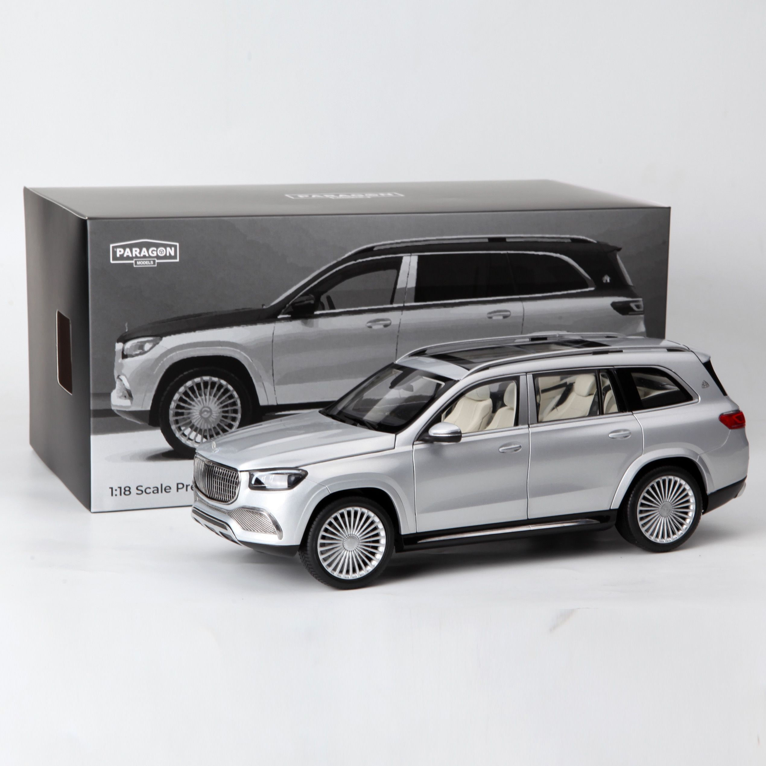 Paragon 1:18 2021 Mercedes Maybach GLS600 simulation alloy car model collection