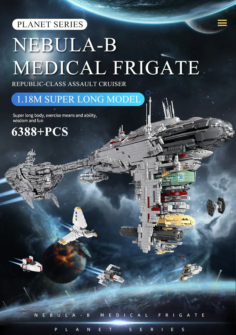 Building Blocks Star Destroyer  Nebulon B Medical Frigate Model Bricks