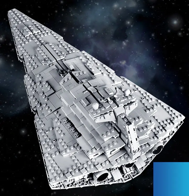 Thumbnail: Star Destroyer Cruise Starship The Empire Over Jedha City Model Sets Building