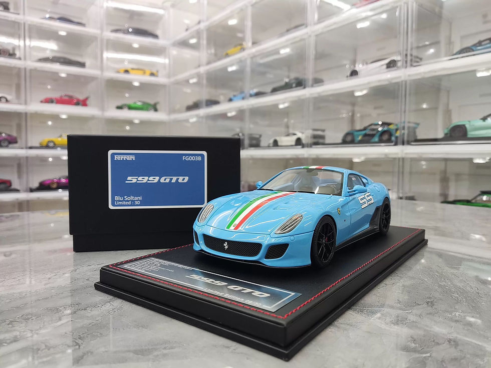 Thumbnail: DM Ferrari 599GTO supercar limited edition simulation resin car model 1:18 colle