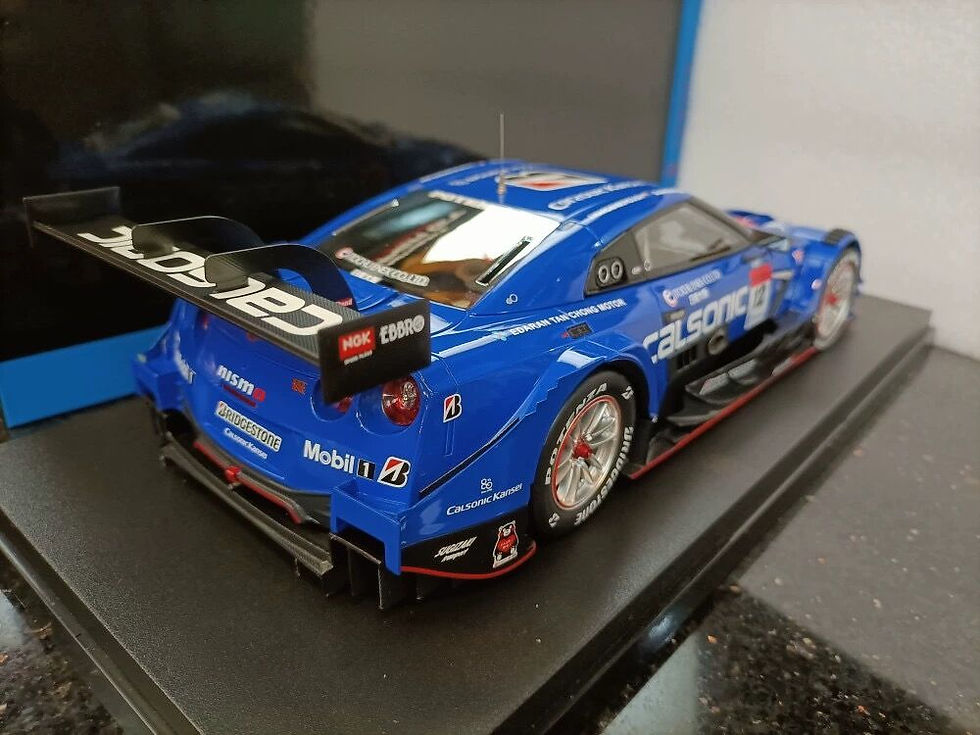 Thumbnail: Ebbro 1:18 Nissan GT Championship Sports Car Model Calsonic Nissan GT-R R35 2018