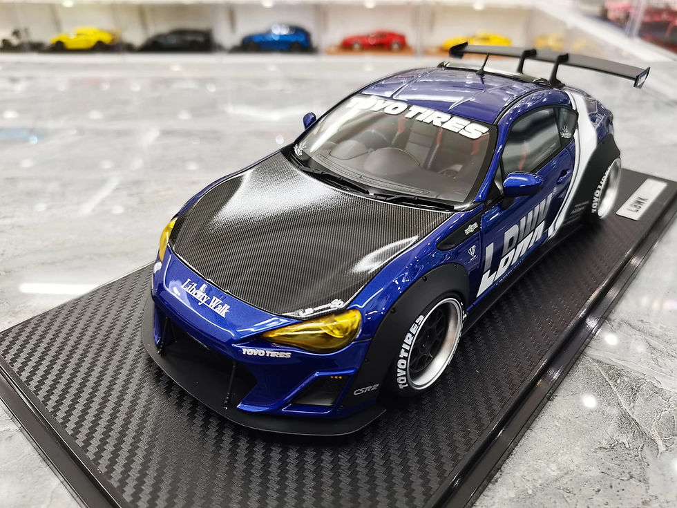 Thumbnail: IG Toyota 86 nation modification wide body simulation resin car model 1:18