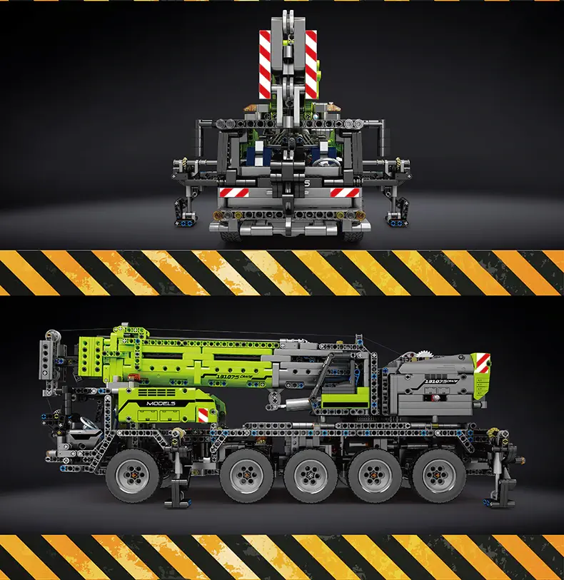 Thumbnail: Motor Power Mobile Crane Mk II Truck Model Engineering Toys Bricks