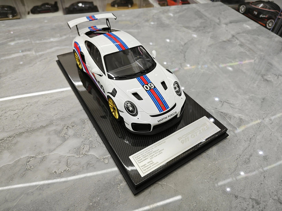 Thumbnail: DM Porsche 911 GT2RS Weissach Package Simulation Resin Car Model 1:18 Collection