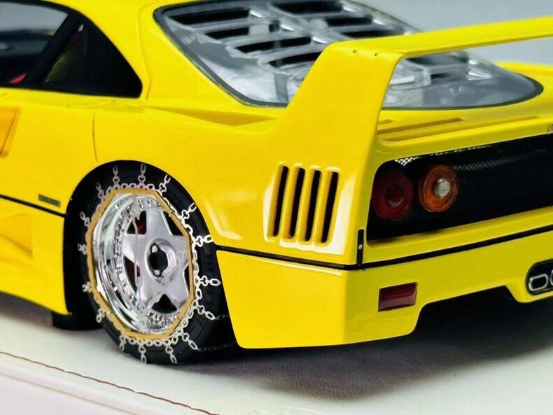 Thumbnail: 1:18 Vip ScaleModels F40 Christmas Ski Edition with Luggage Rack Resin Car Mode