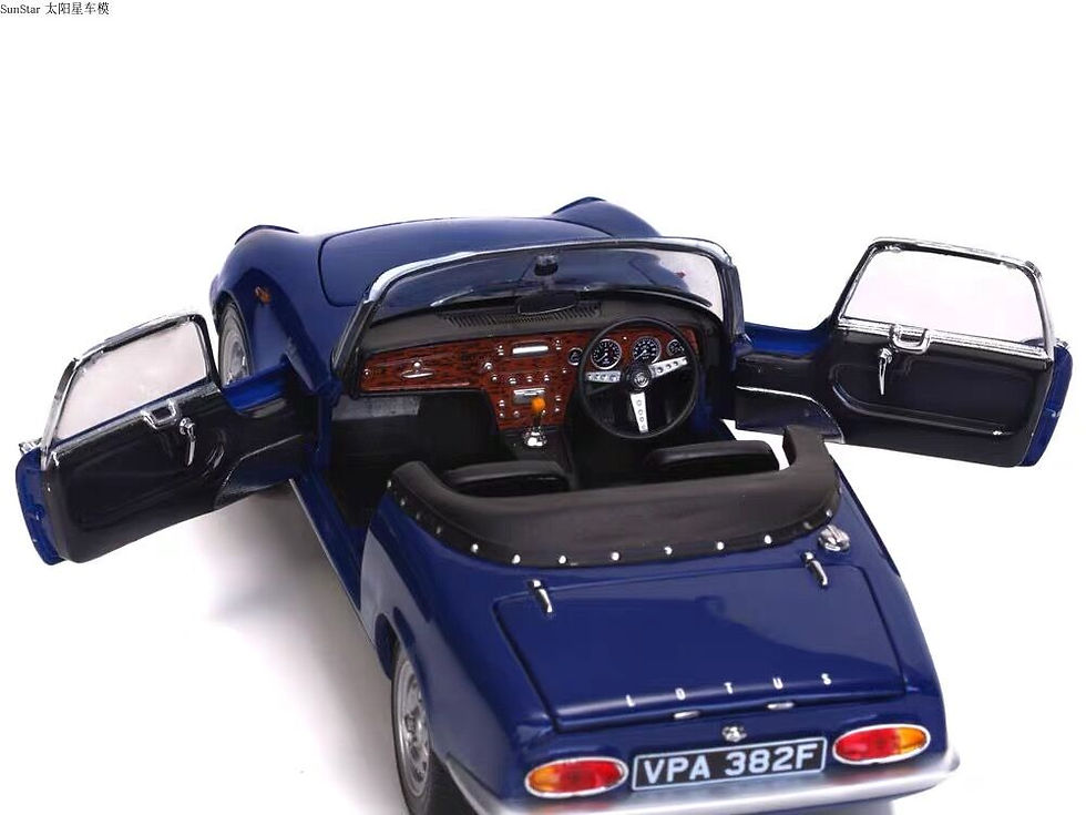 Thumbnail: SunStar 1/18 Lotus Elan SE sports car alloy car model yellow 4056#