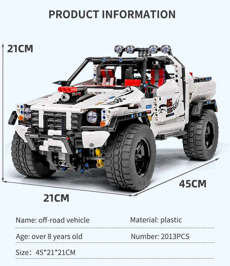 Thumbnail: MOULD KING APP Motorized RC Car The MOC-3530 Rebel Tow Truck High-Tech Building