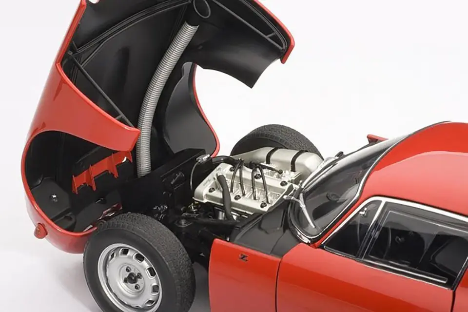 Thumbnail: Autoart 1:18 alfa romeo tz 1963 red alloy car model collection