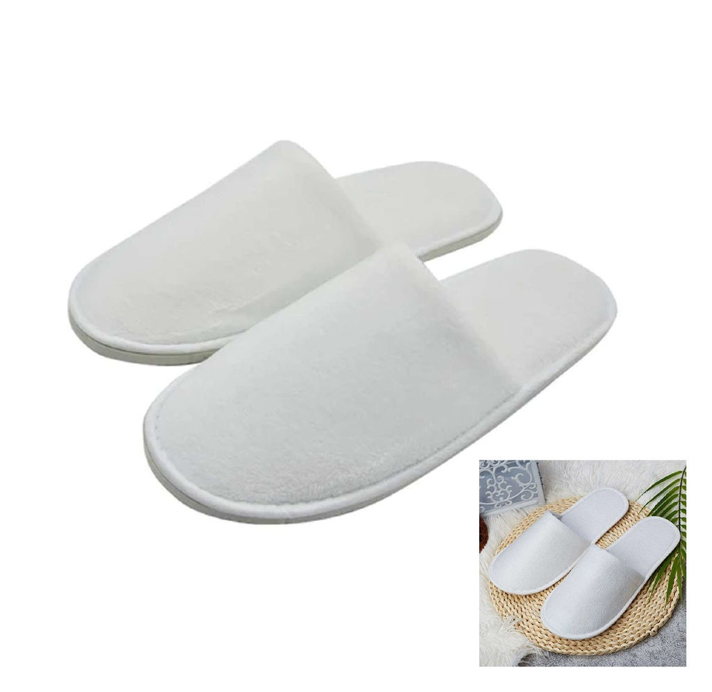 Pantuflas Tela Ecológica, Blanco