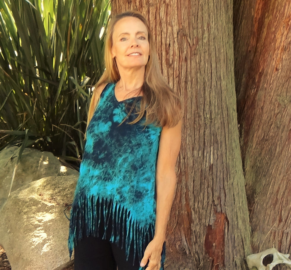 Thumbnail: Fringed Tie Dye Tank Top: 8333