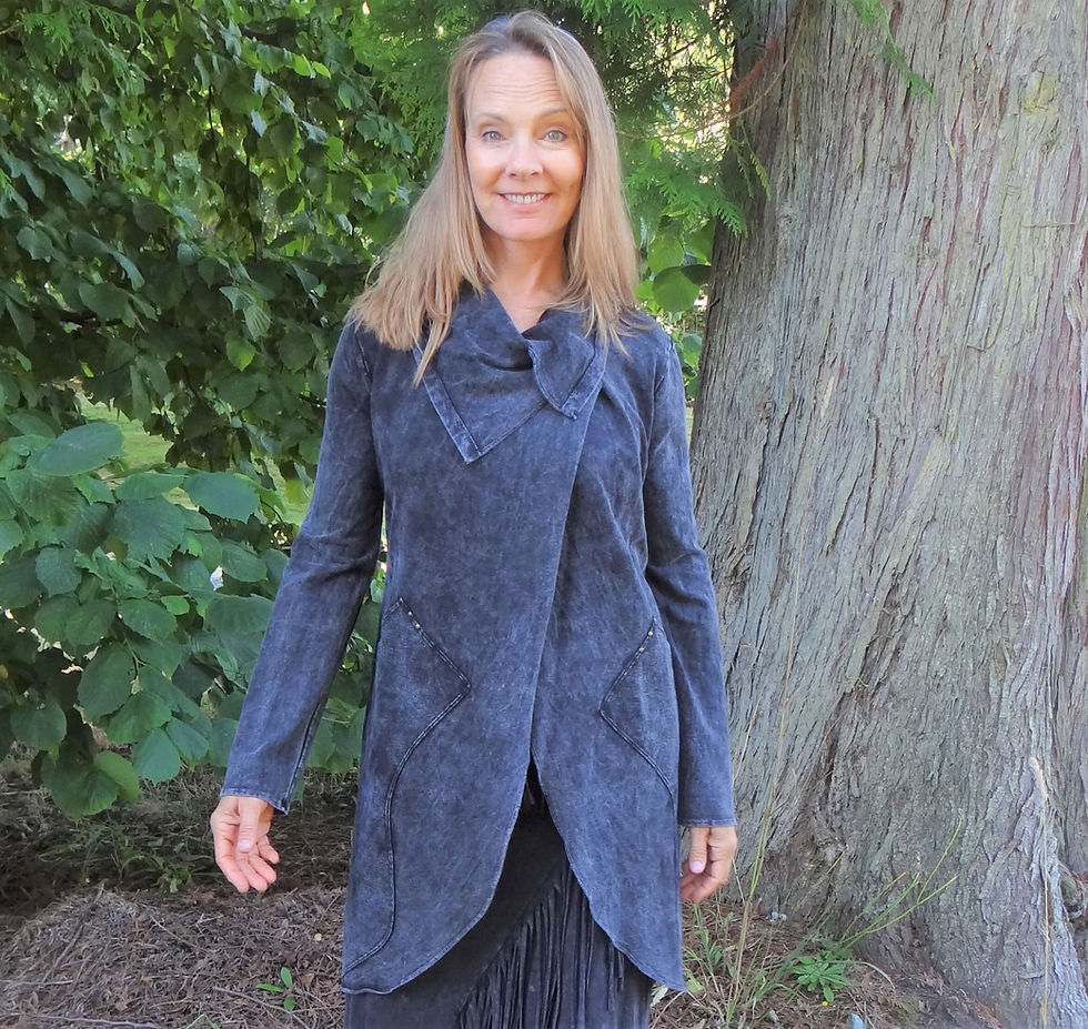 Thumbnail: Leona Coat in Mineral Wash French Terry: Testimony