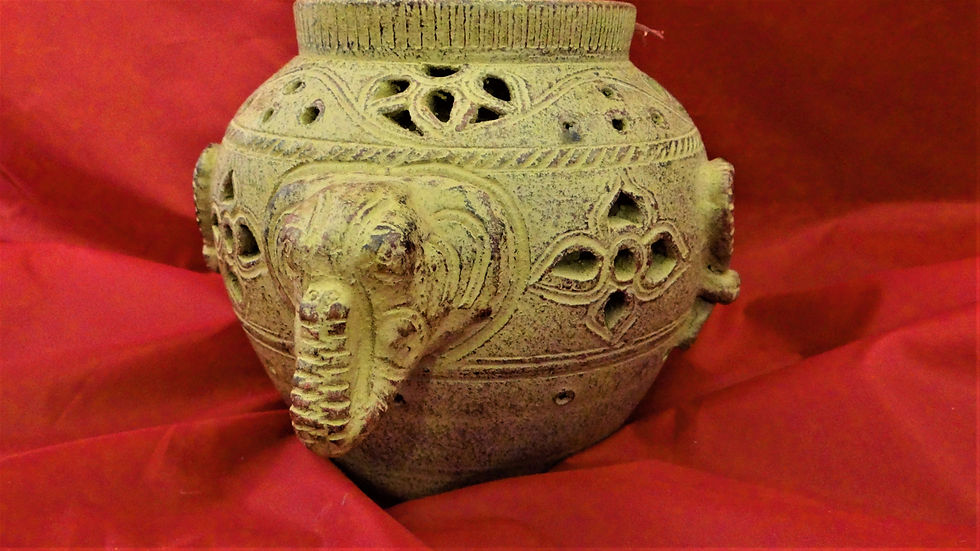 Thumbnail: Tad XXK Pillar Candle Holders in Ban Chiang Pottery