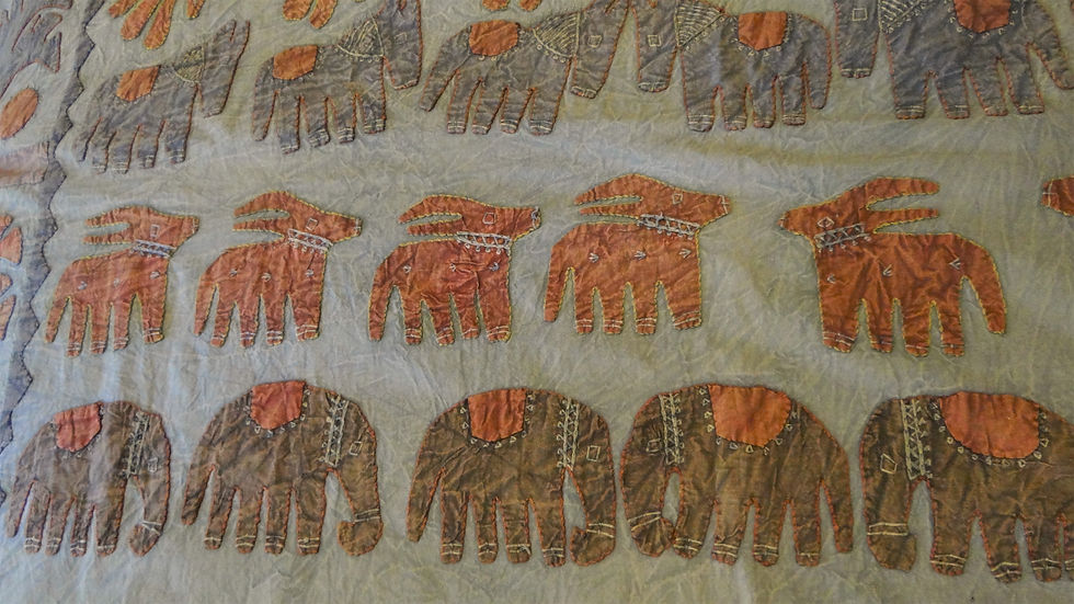Thumbnail: Katab, Applique, Single Bedspread or Wall Hanging