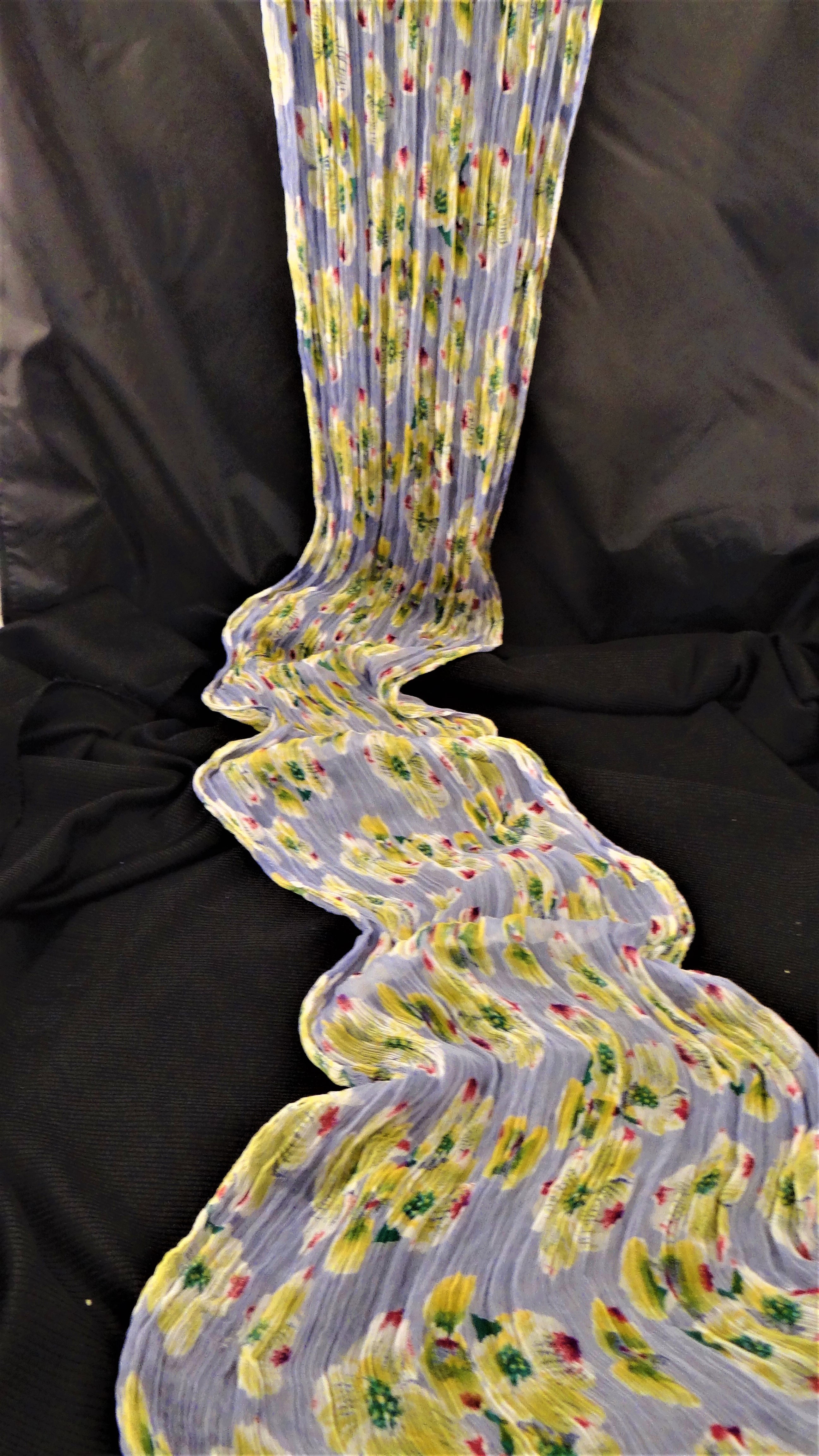 Dogwood, Light Weight Rayon Crinkle Chiffon Scarf