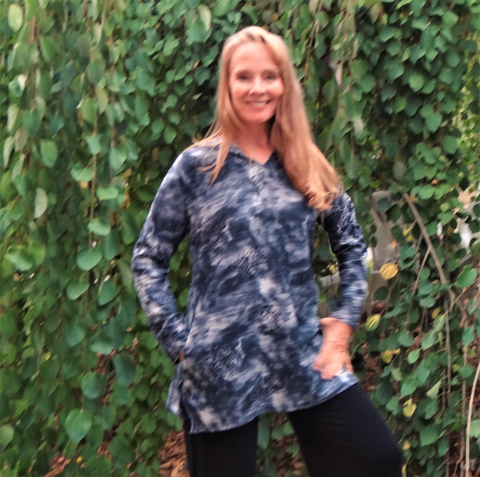 Razor Cut Gray Hoodie with Long Sleeves